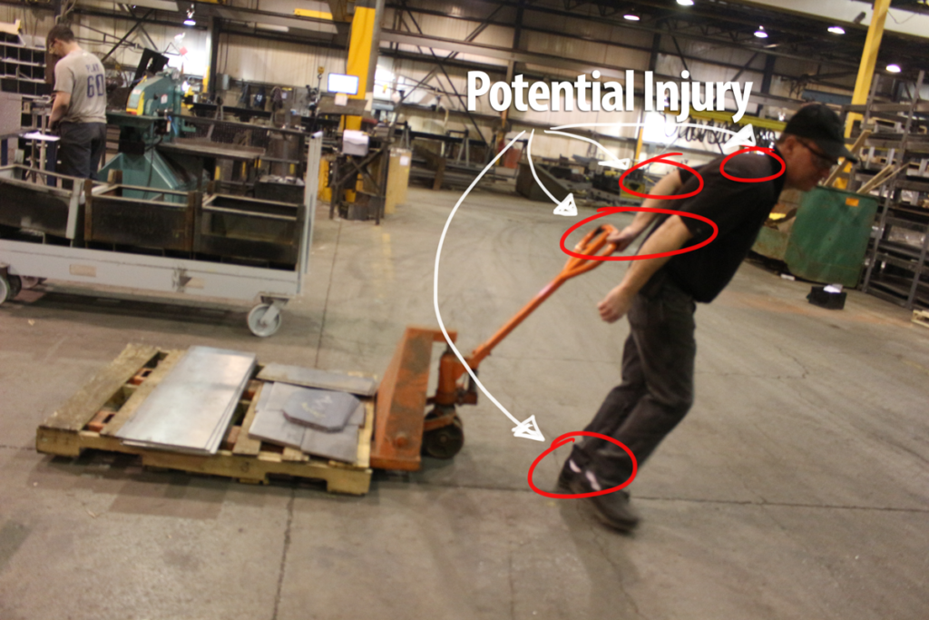 prevent injury, pallet truck, safety